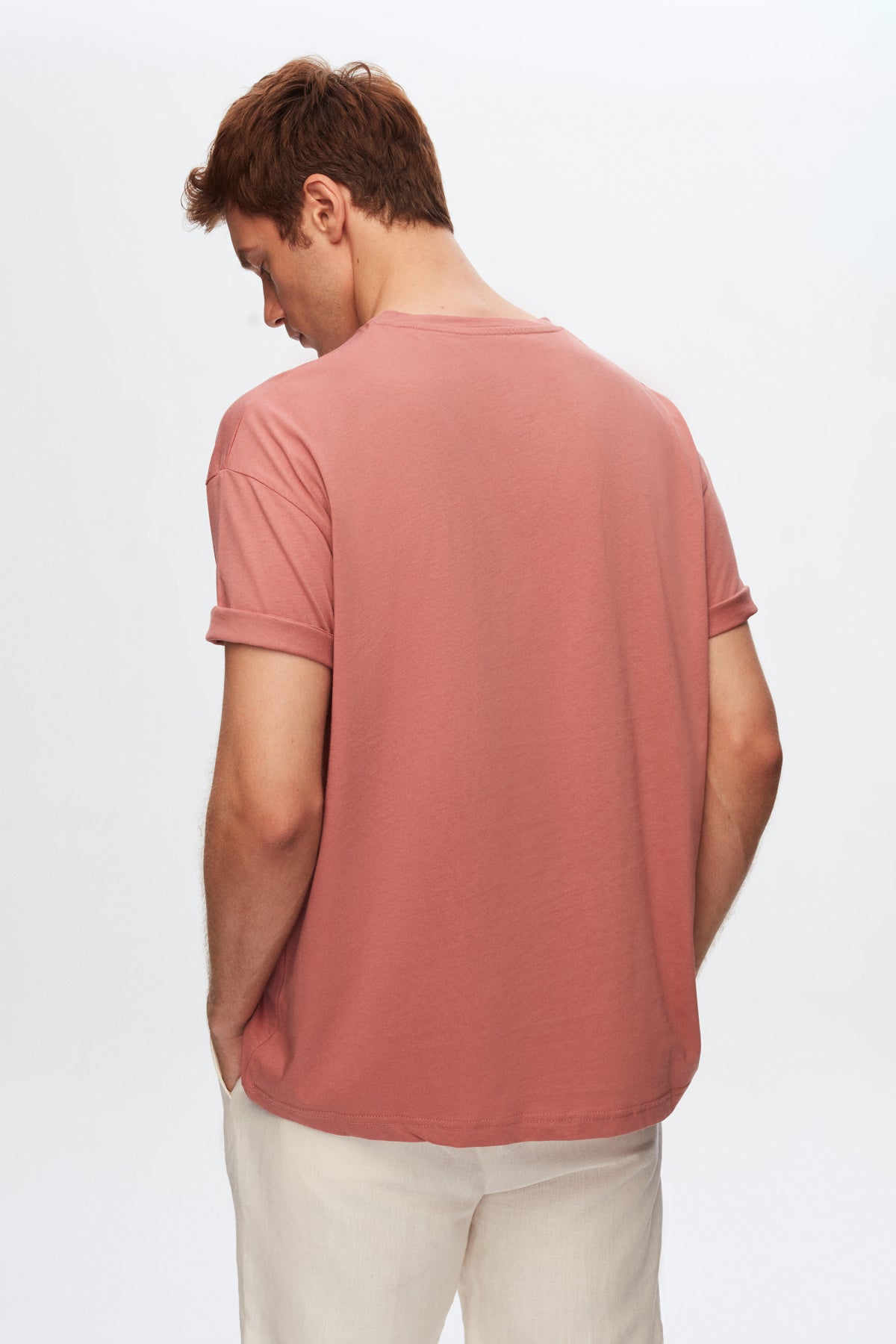 Ds Damat Comfort 100% Cotton T-Shirt  - Pink