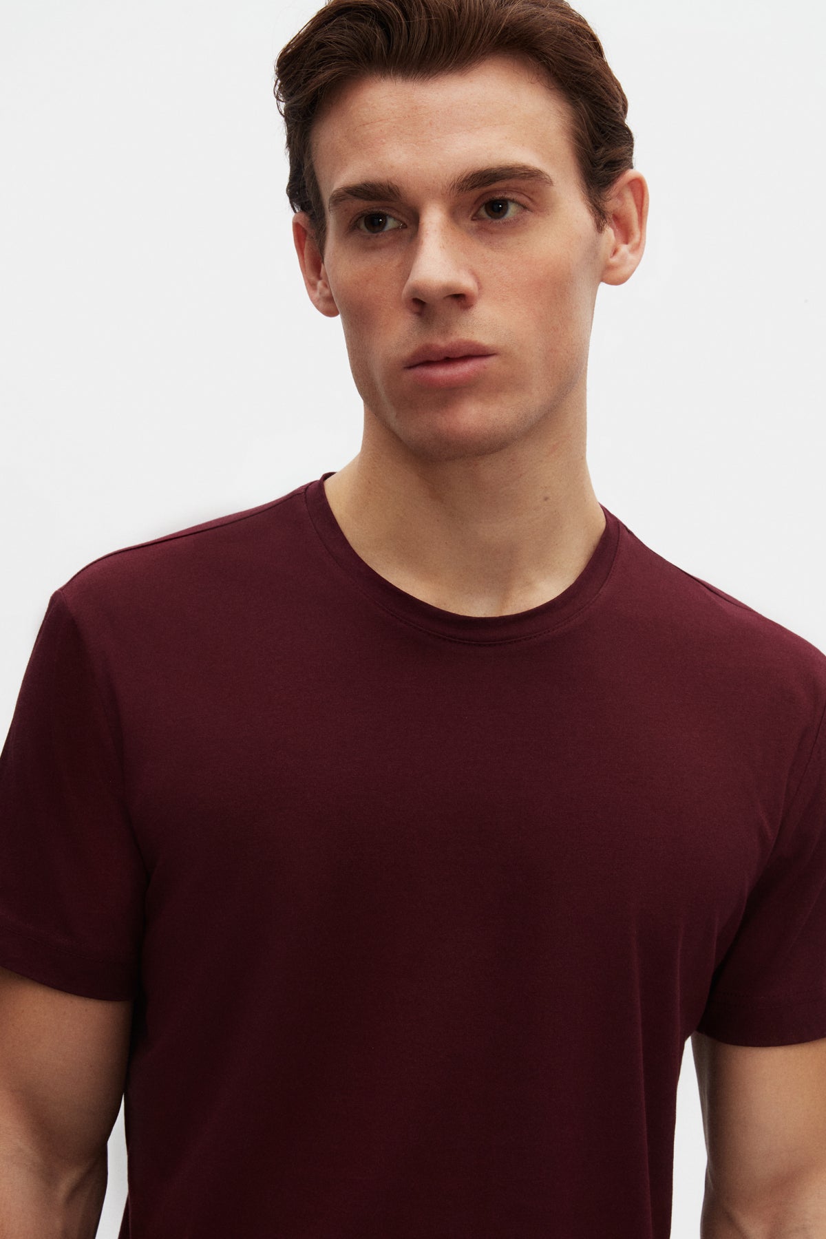Ds Damat Comfort 100% Cotton T-Shirt  - Plum