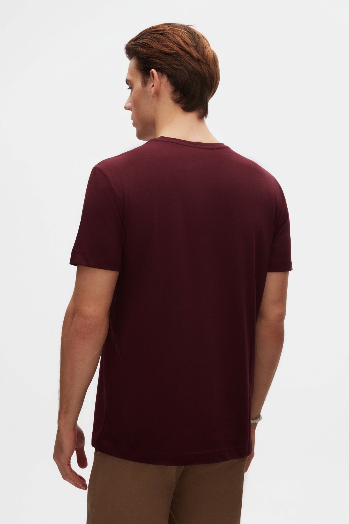 Ds Damat Comfort 100% Cotton T-Shirt  - Plum