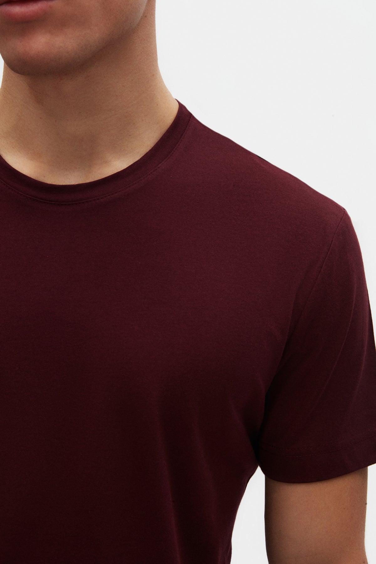 Ds Damat Comfort 100% Cotton T-Shirt  - Plum