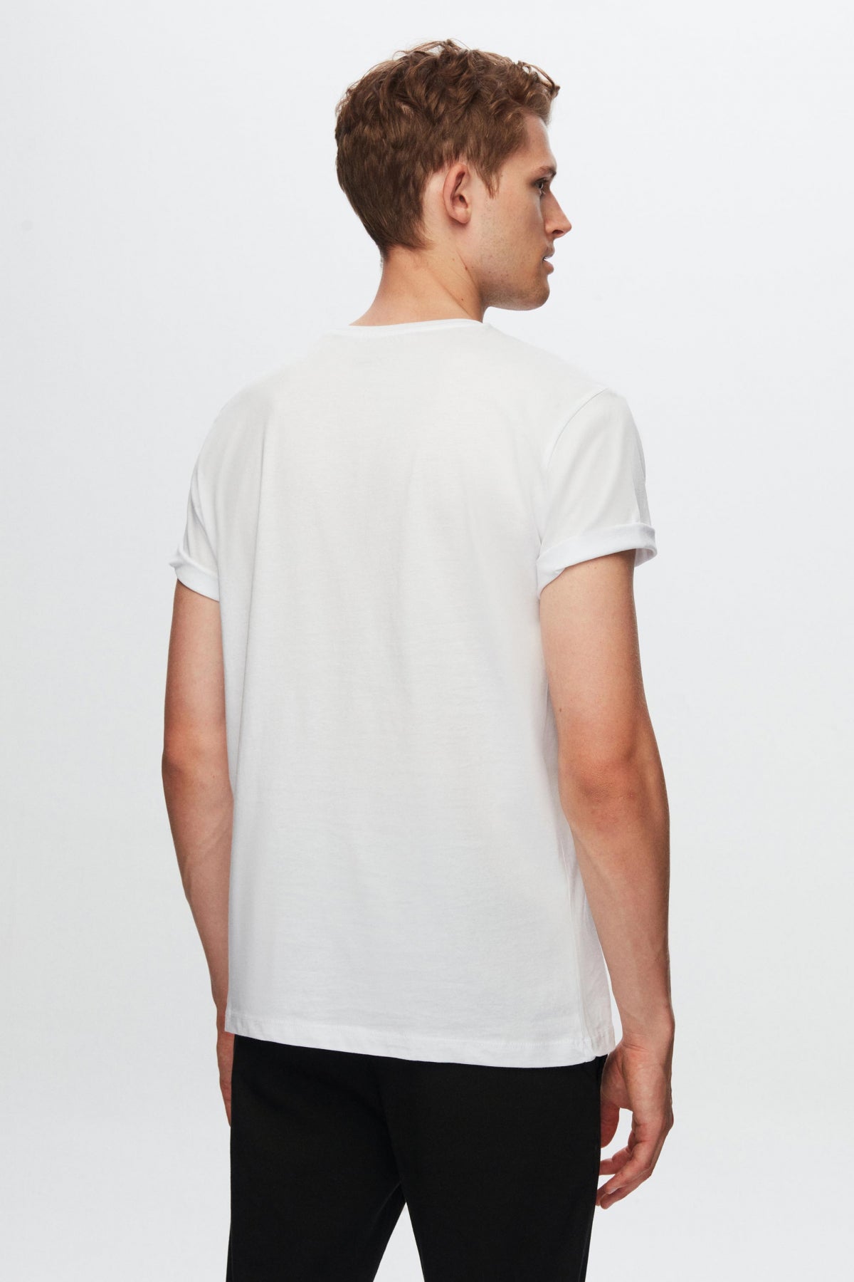 Ds Damat Comfort 3-Pack Loose Fit 100% Cotton T-Shirt  - White