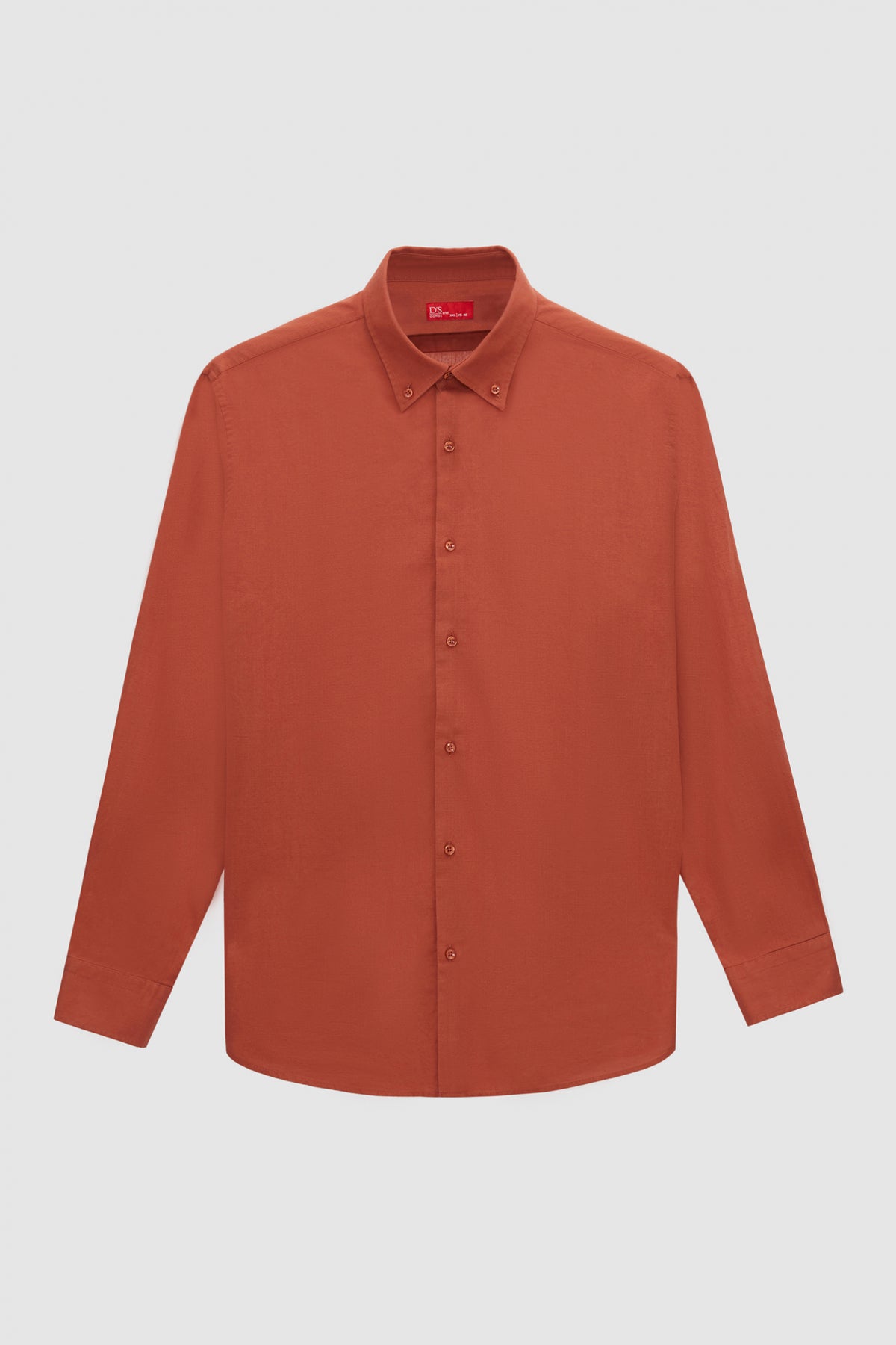 Ds Damat Comfort Button-Down Relaxed Fit Linen-Look 100% Cotton Shirt  - Off White