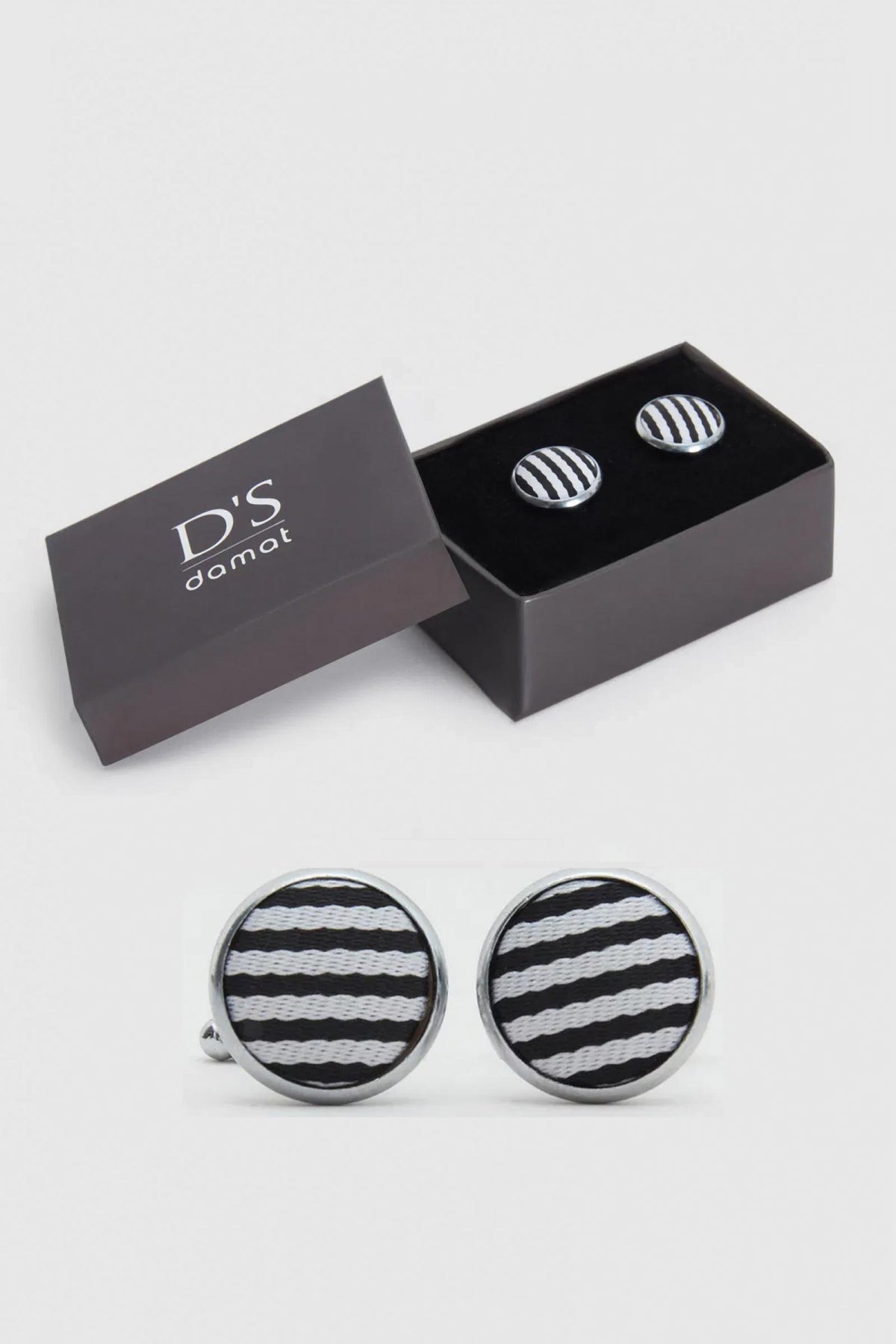 Ds Damat Cufflinks  - Black White