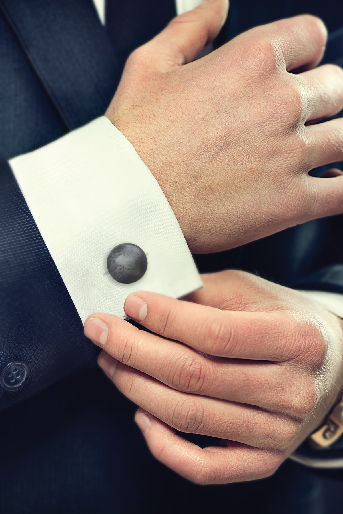 أزرار أكمام Ds Damat - أسود أوبسيديان
