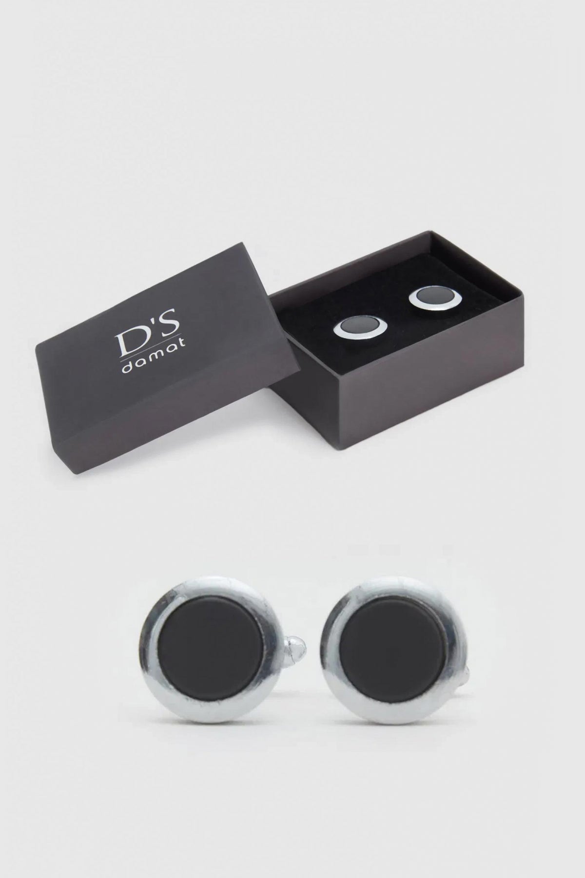 Ds Damat Cufflinks  - Silver Black