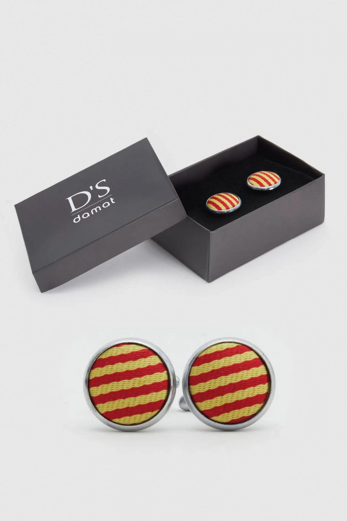 Ds Damat Cufflinks  - Yellow Red