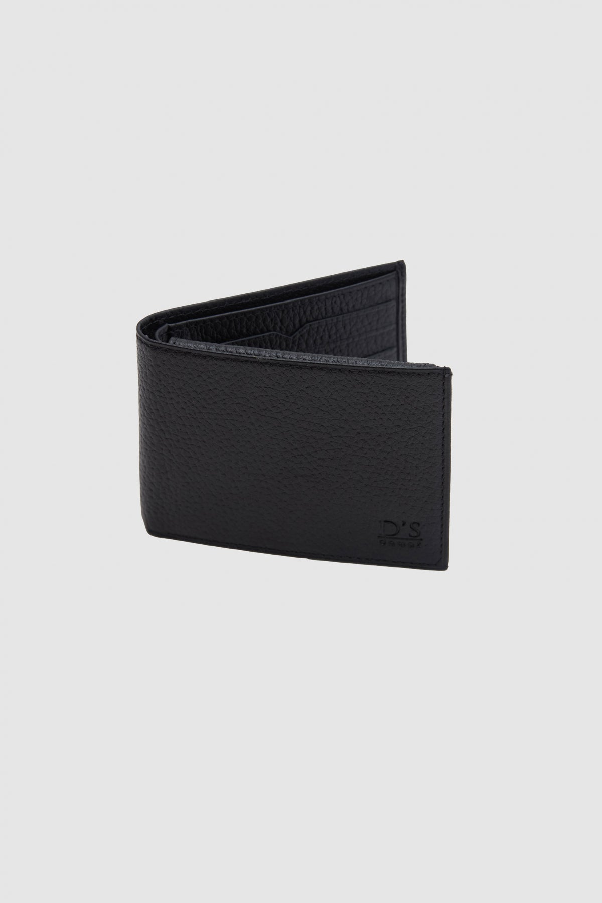 Ds Damat Genuine Leather Boxed Vertical Wallet  - Black