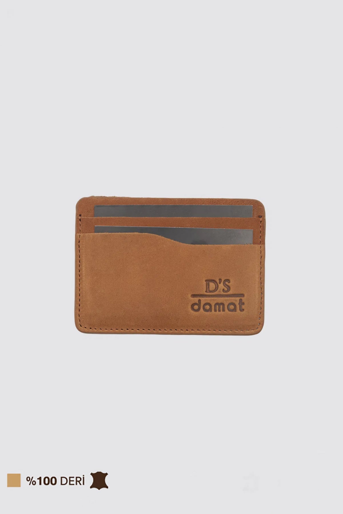 Ds Damat Leather Wallet  - Tan