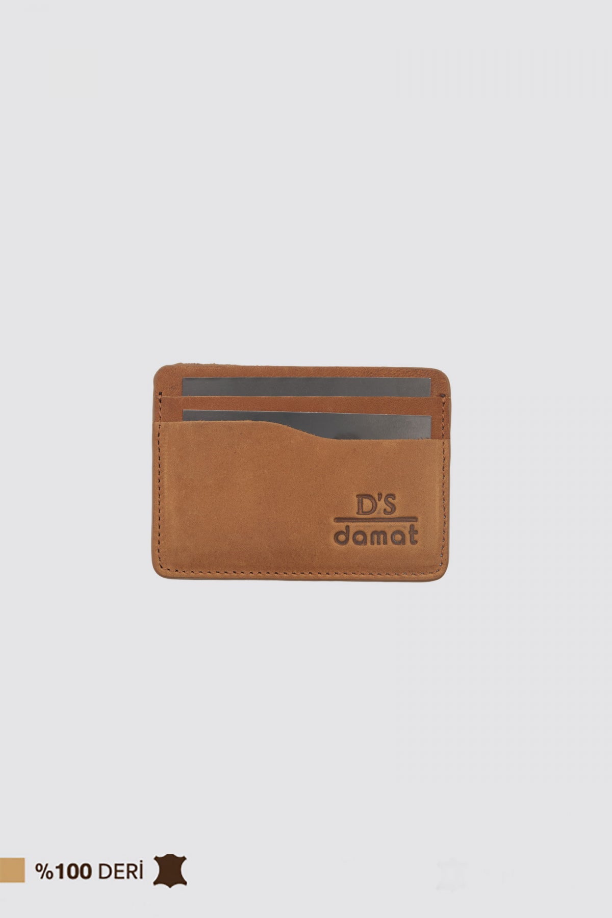 Ds Damat Leather Wallet  - Tan