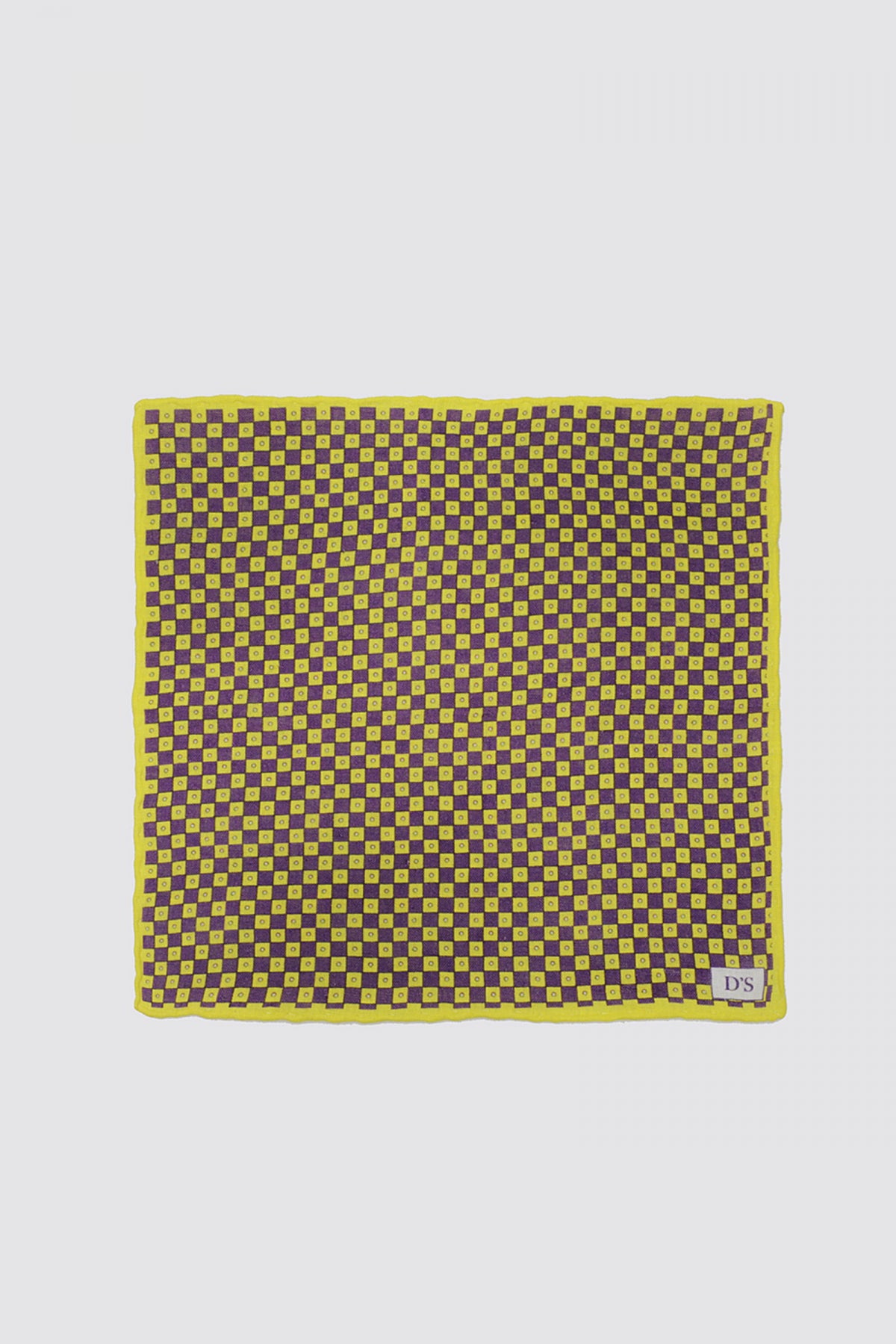 Ds Damat Linen Handkerchief  - Yellow