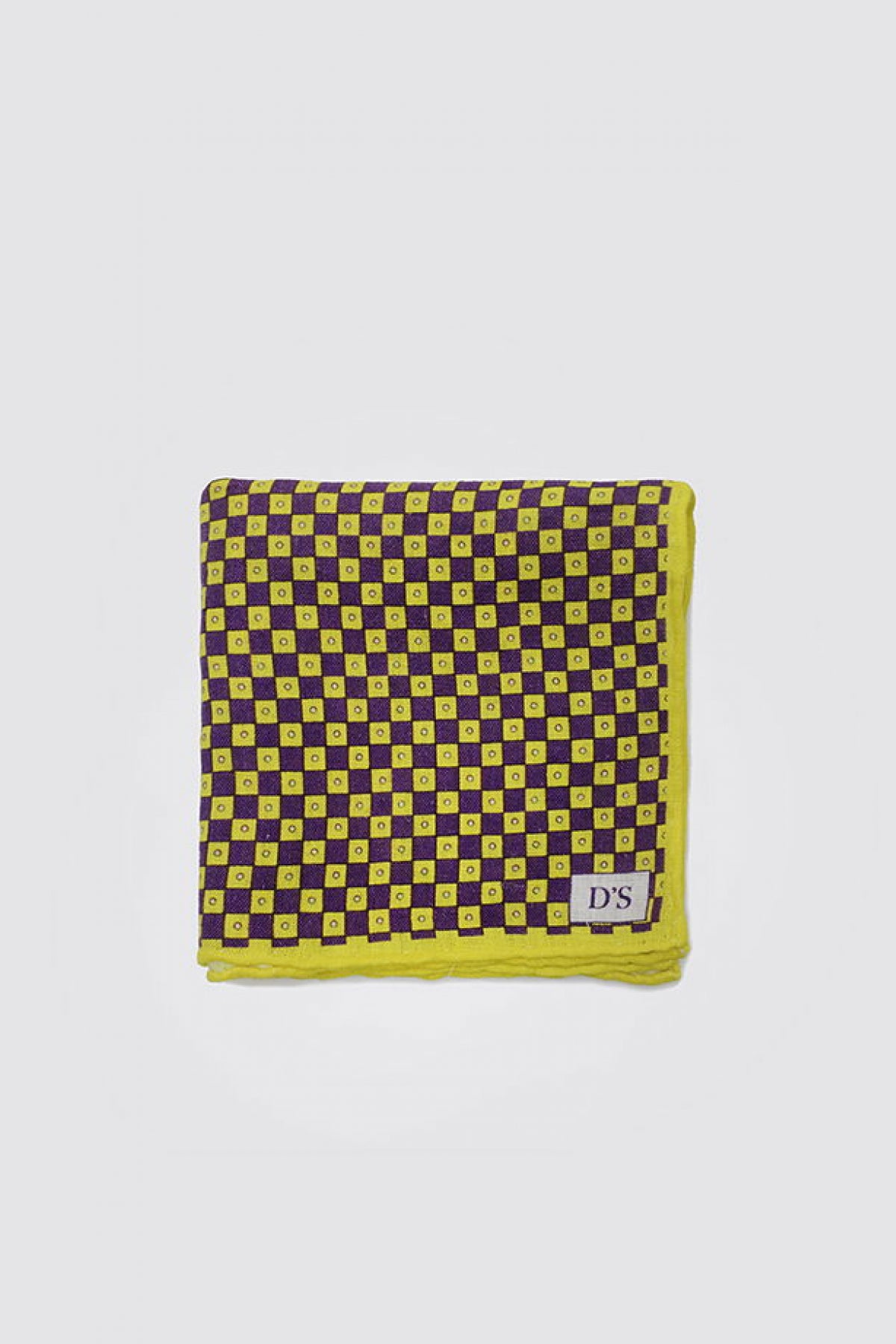Ds Damat Linen Handkerchief  - Yellow