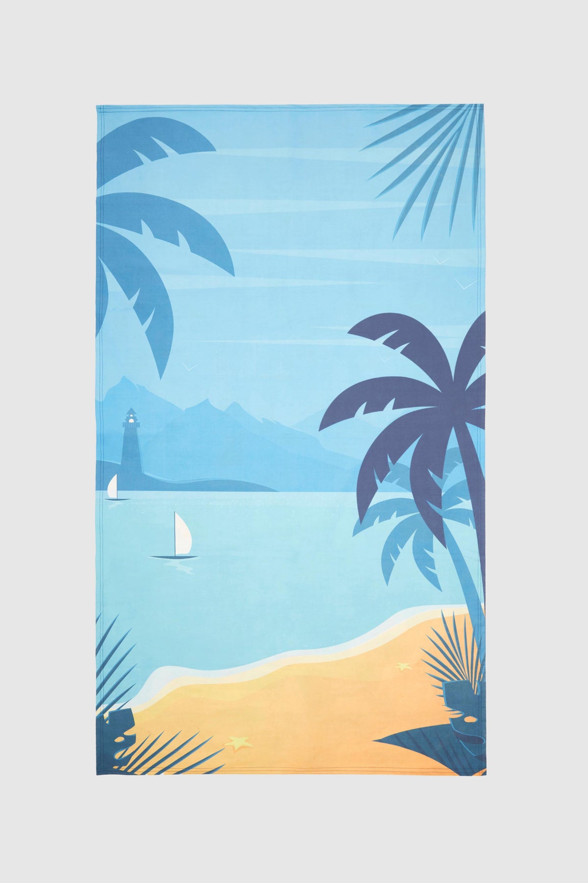 Ds Damat Microfiber 85x150 cm Ultra-Absorbent Sand-Free Beach Towel  - Blue