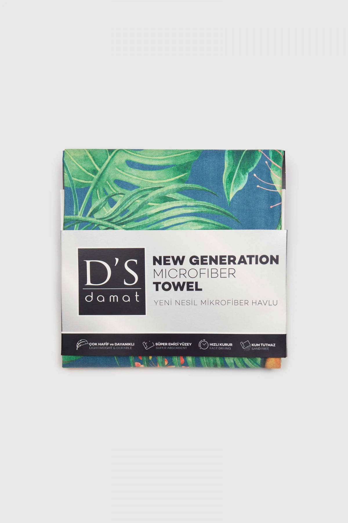 Ds Damat Microfiber 85x150 cm Ultra-Absorbent Sand-Free Beach Towel  - Green