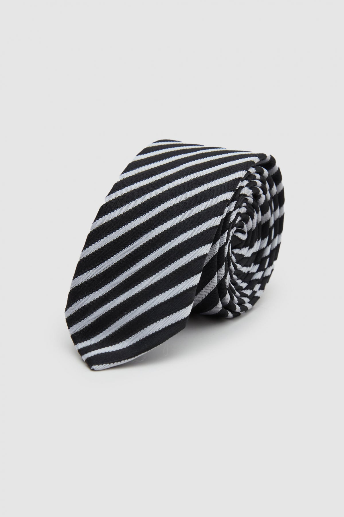 Ds Damat Patterned 5.5 cm Tie  - Black