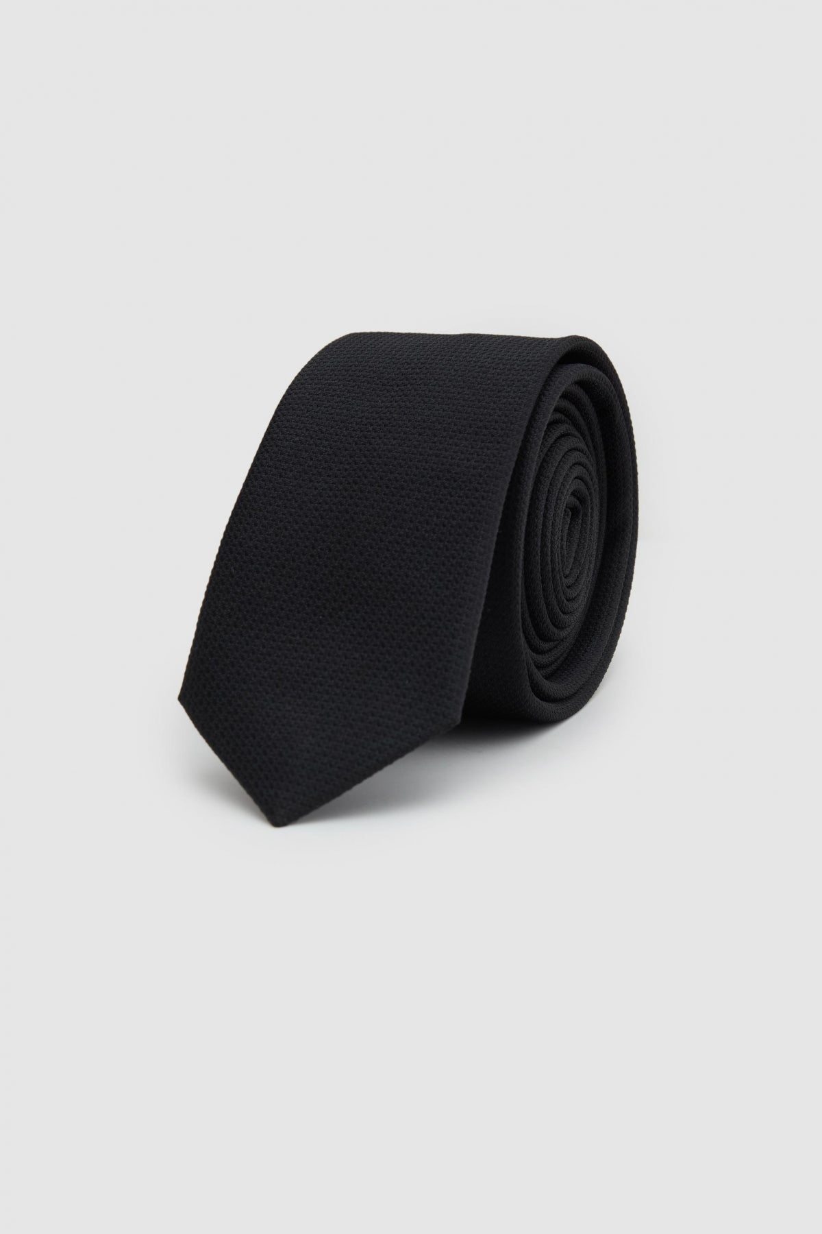 Ds Damat Patterned 5.5 cm Tie  - Black