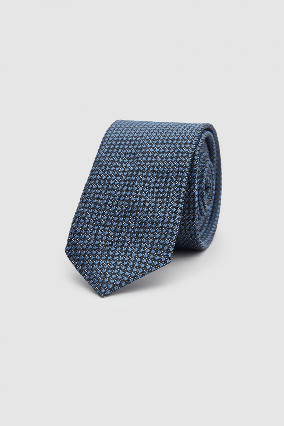 Ds Damat Patterned 5.5 cm Tie  - Blue
