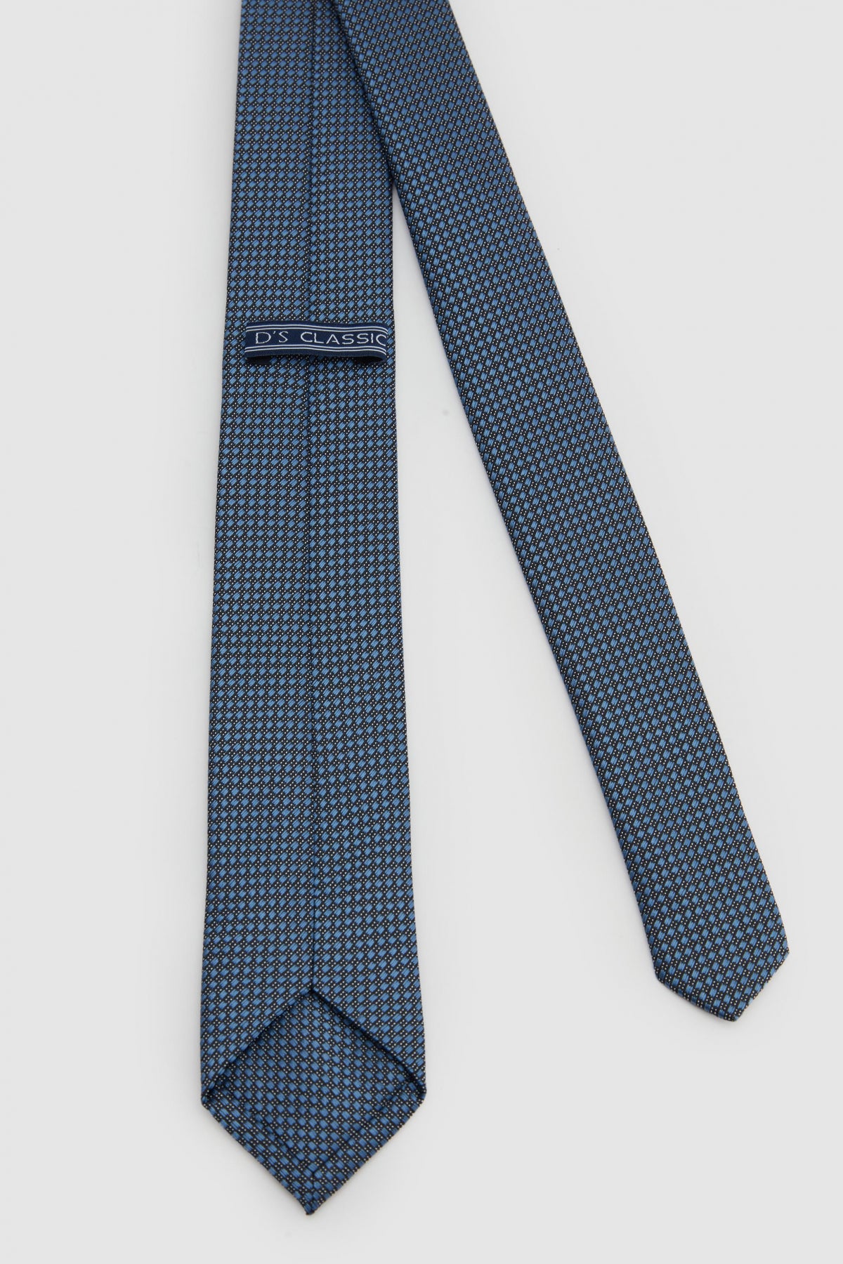 Ds Damat Patterned 5.5 cm Tie  - Blue