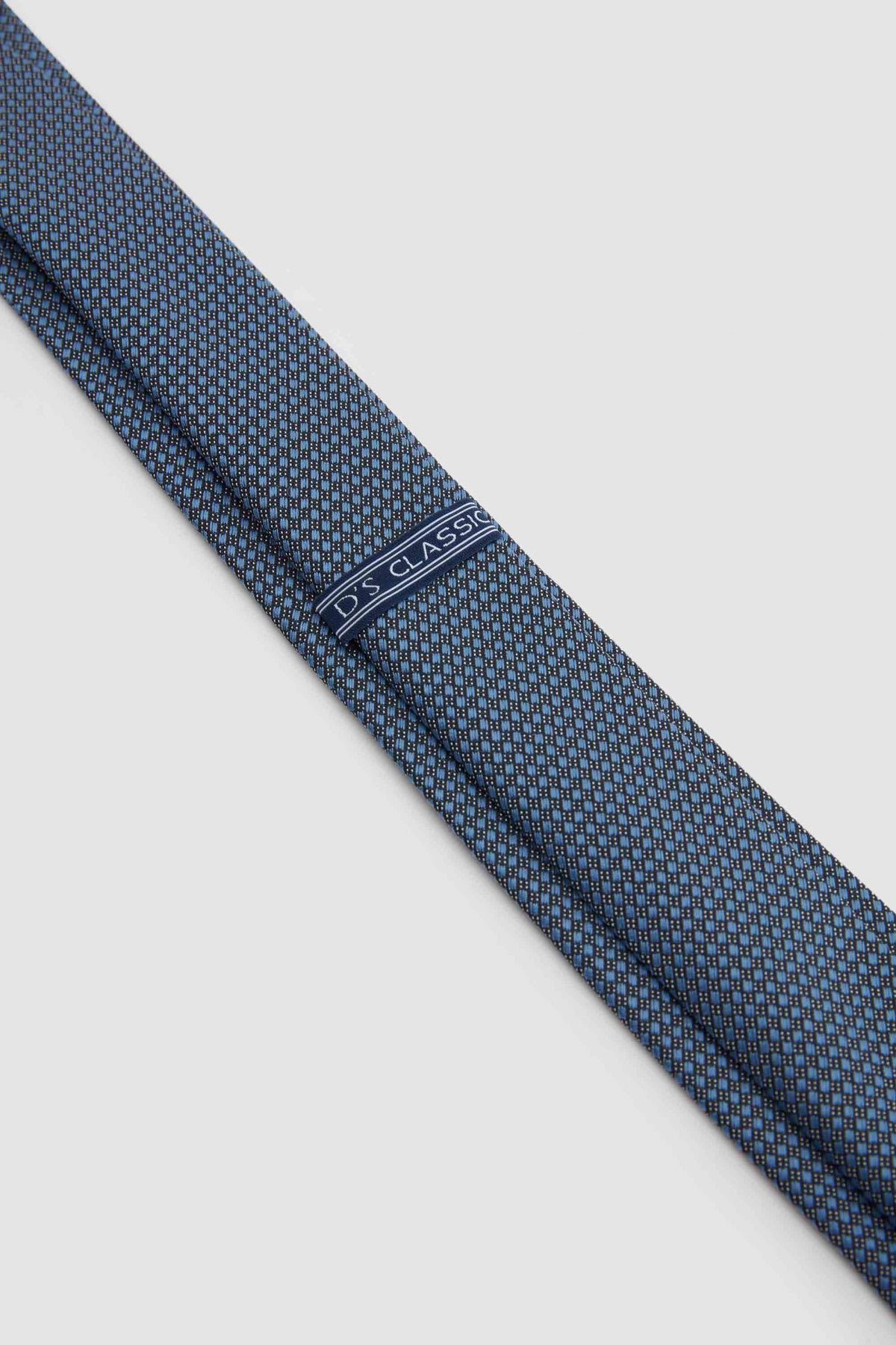 Ds Damat Patterned 5.5 cm Tie  - Blue