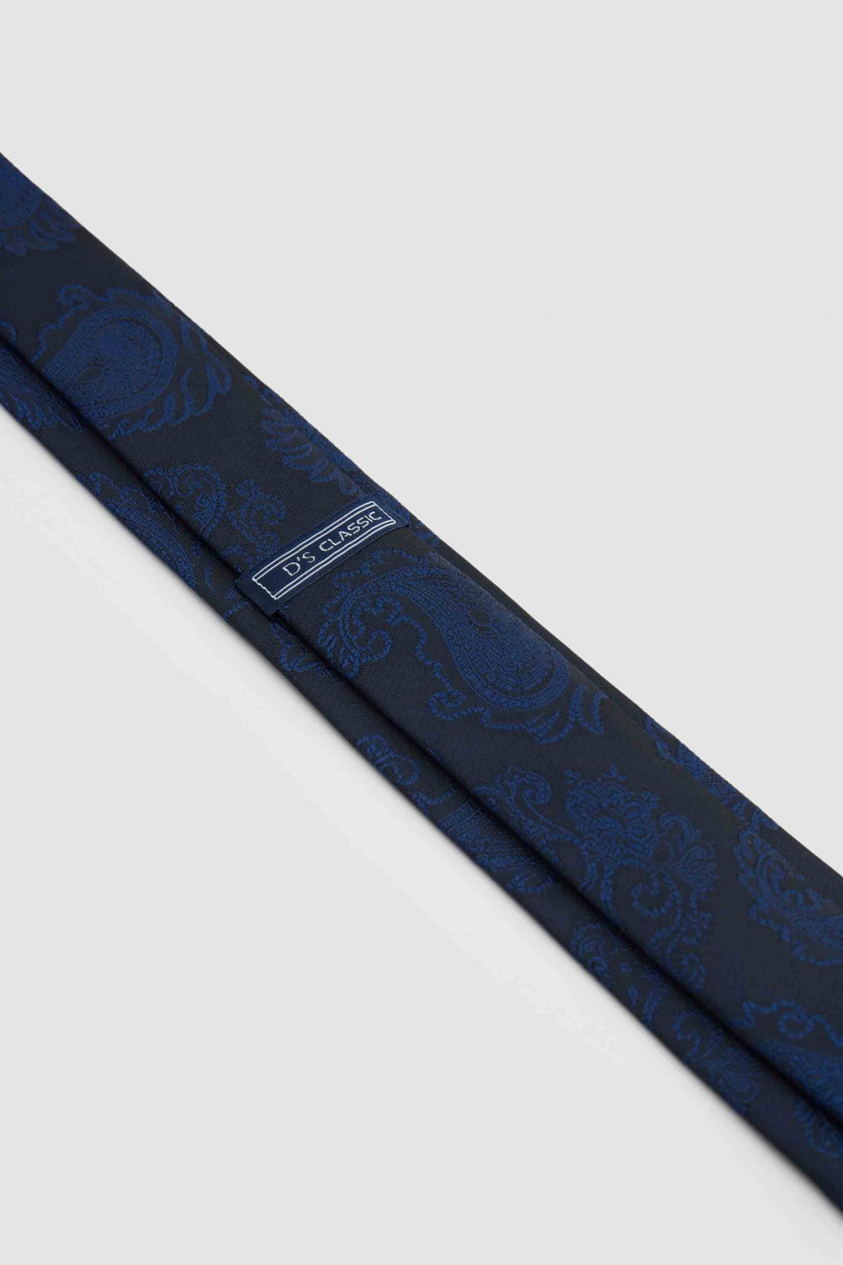Ds Damat Patterned 5.5 cm Tie  - Navy Blue