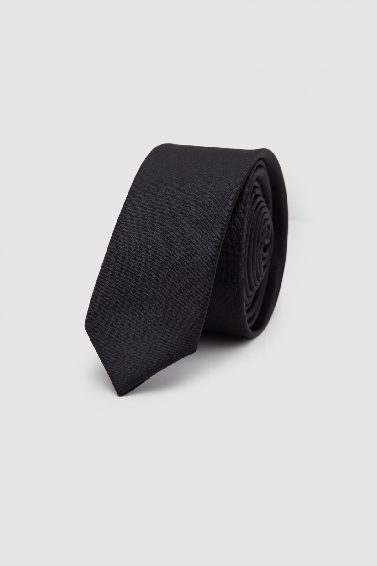 Ds Damat Plain 4 cm Tie  - Black