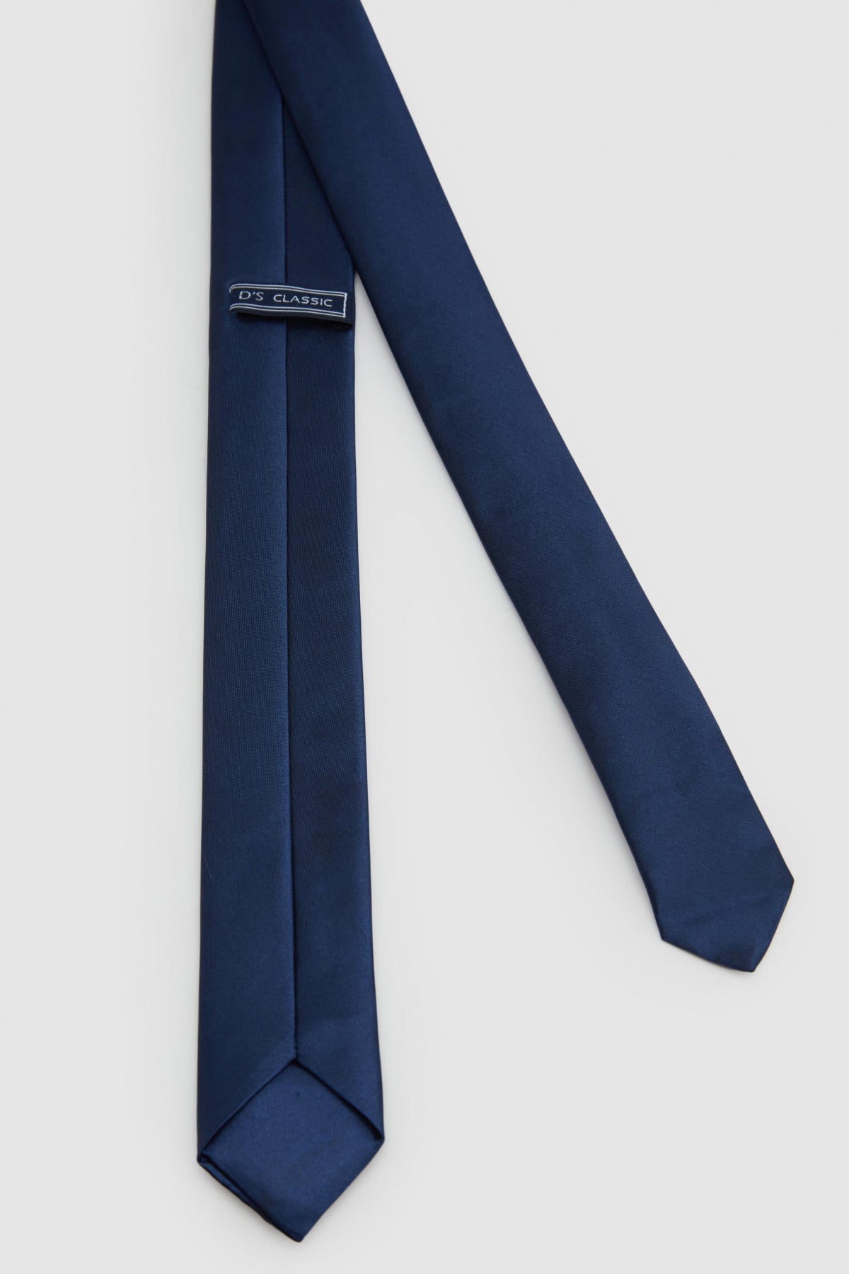 Ds Damat Plain 4 cm Tie  - Navy Blue