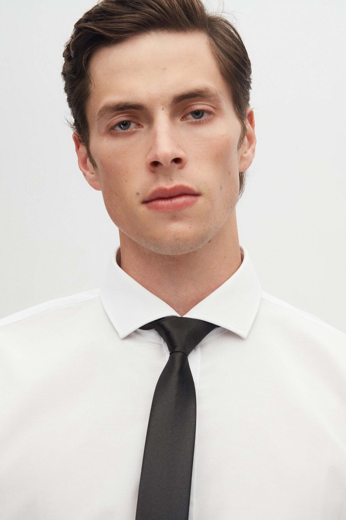 Ds Damat Plain 5.5 cm Tie  - Black
