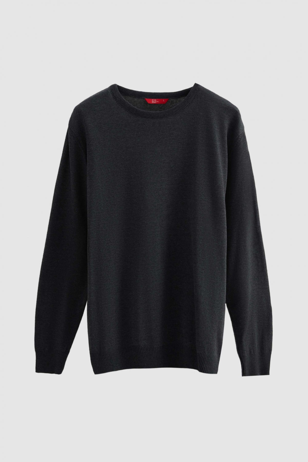 Ds Damat Regular Fit Anti-Pilling Crew Neck Knit Sweater  - Anthracite