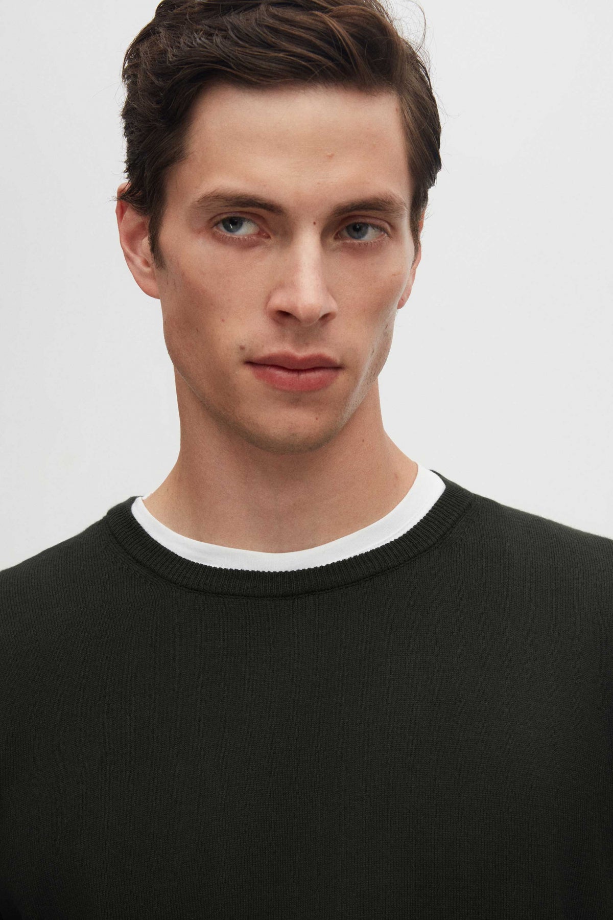 Ds Damat Regular Fit Anti-Pilling Crew Neck Knit Sweater  - Khaki