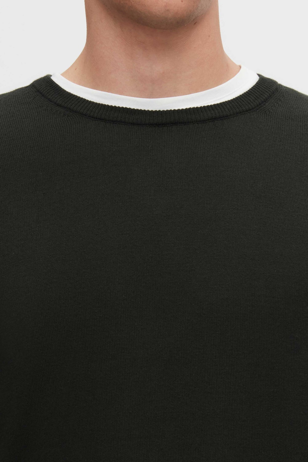Ds Damat Regular Fit Anti-Pilling Crew Neck Knit Sweater  - Khaki