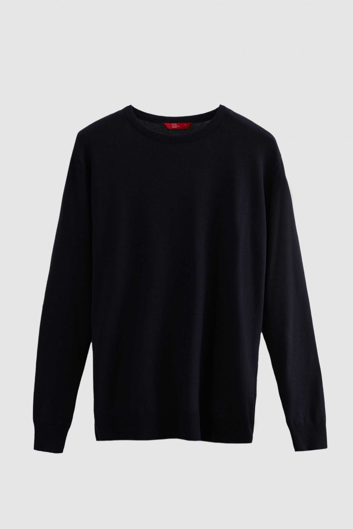 Ds Damat Regular Fit Anti-Pilling Crew Neck Knit Sweater  - Navy Blue