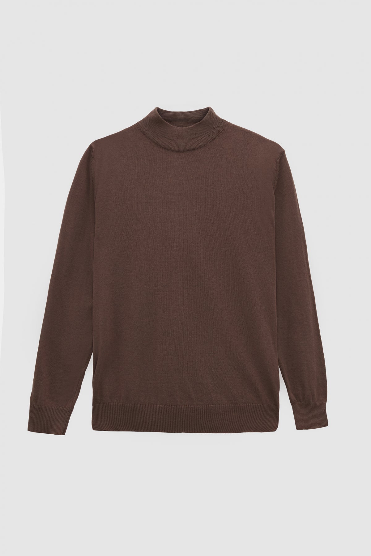 Ds Damat Regular Fit Cotton Blend Half Turtleneck Knit Sweater  - Taupe