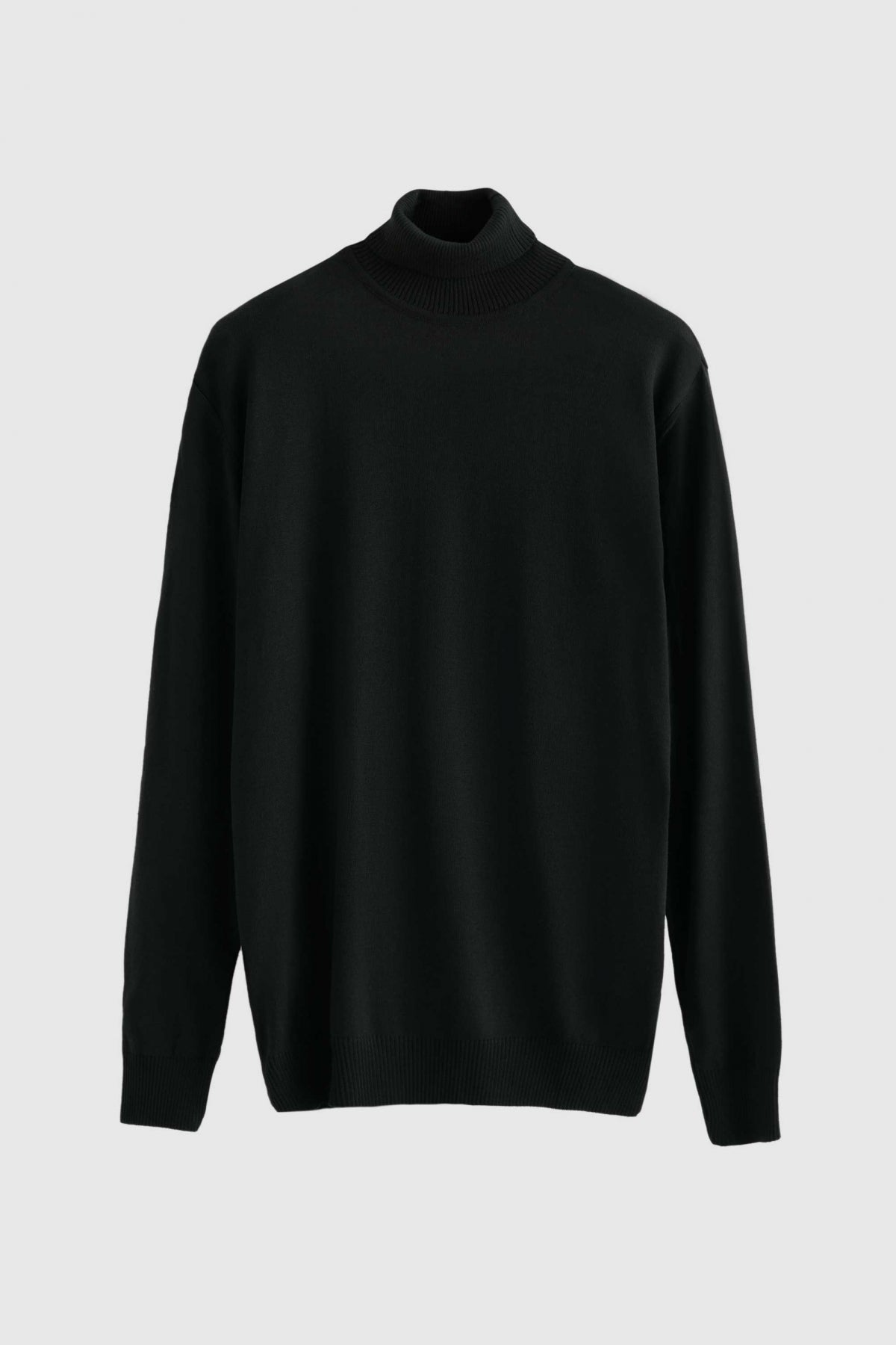 Ds Damat Regular Fit Cotton Blend Turtleneck Knit Sweater  - Khaki