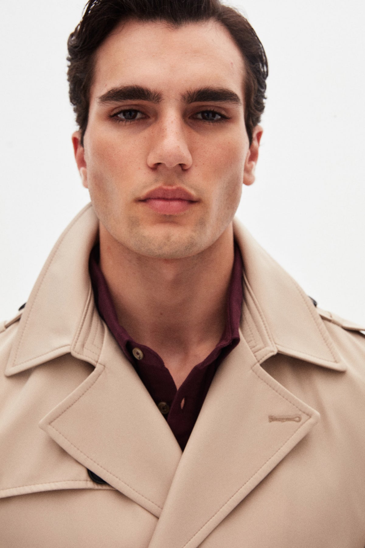 Ds Damat Regular Fit Epaulette Belted Trench Coat  - Dark Beige