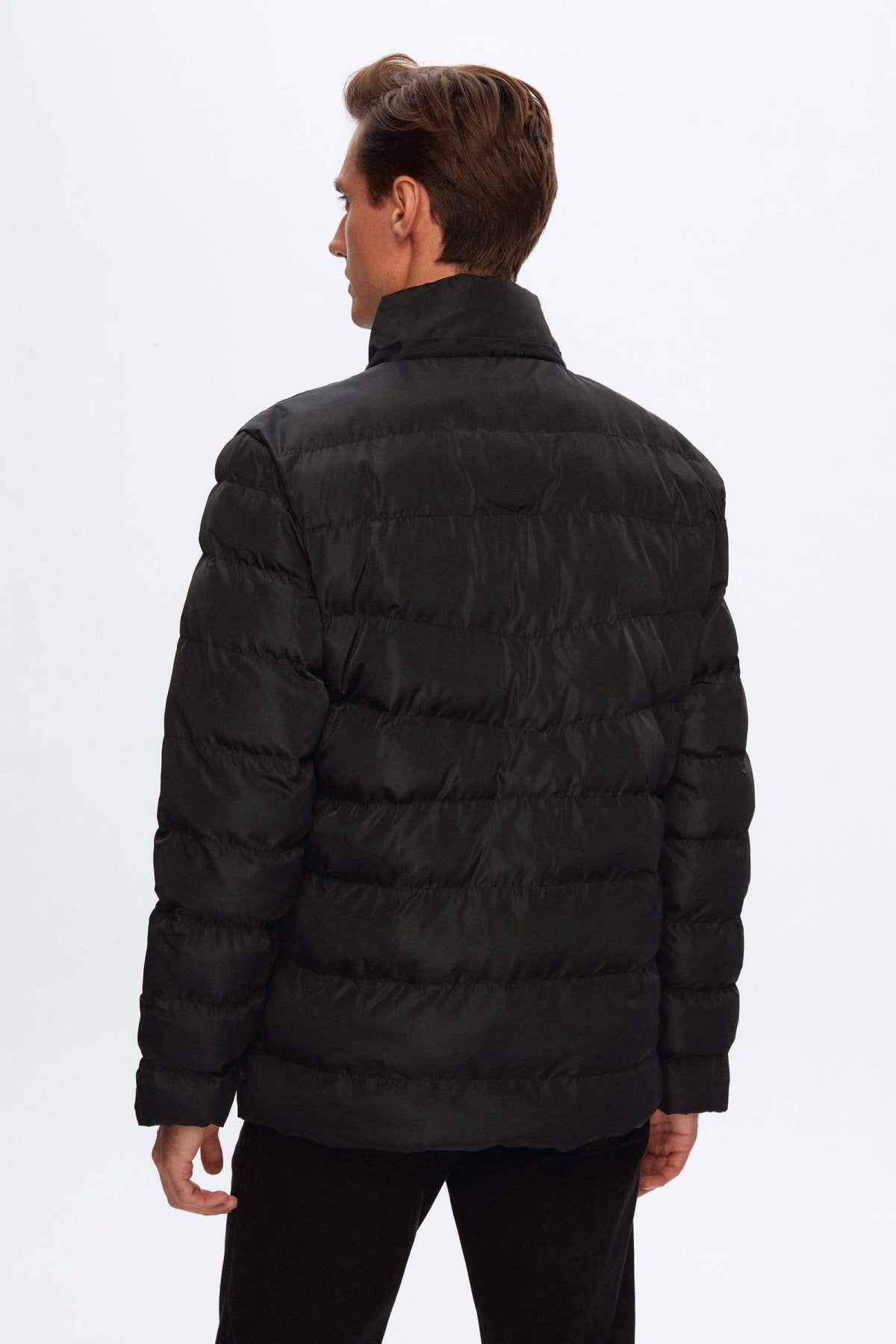 Ds Damat Regular Fit Hooded Puffer Jacket  - Black