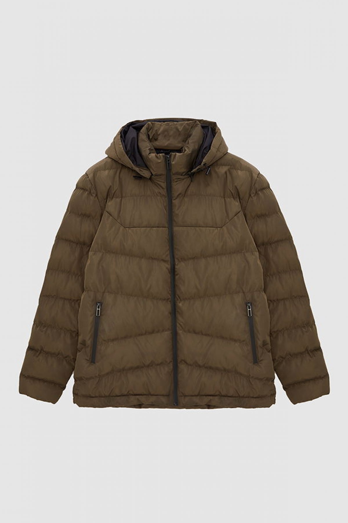 Ds Damat Regular Fit Hooded Puffer Jacket  - Khaki