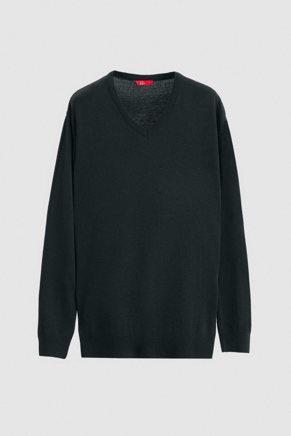 Ds Damat Regular Fit Plain V-Neck Knit Sweater  - Khaki