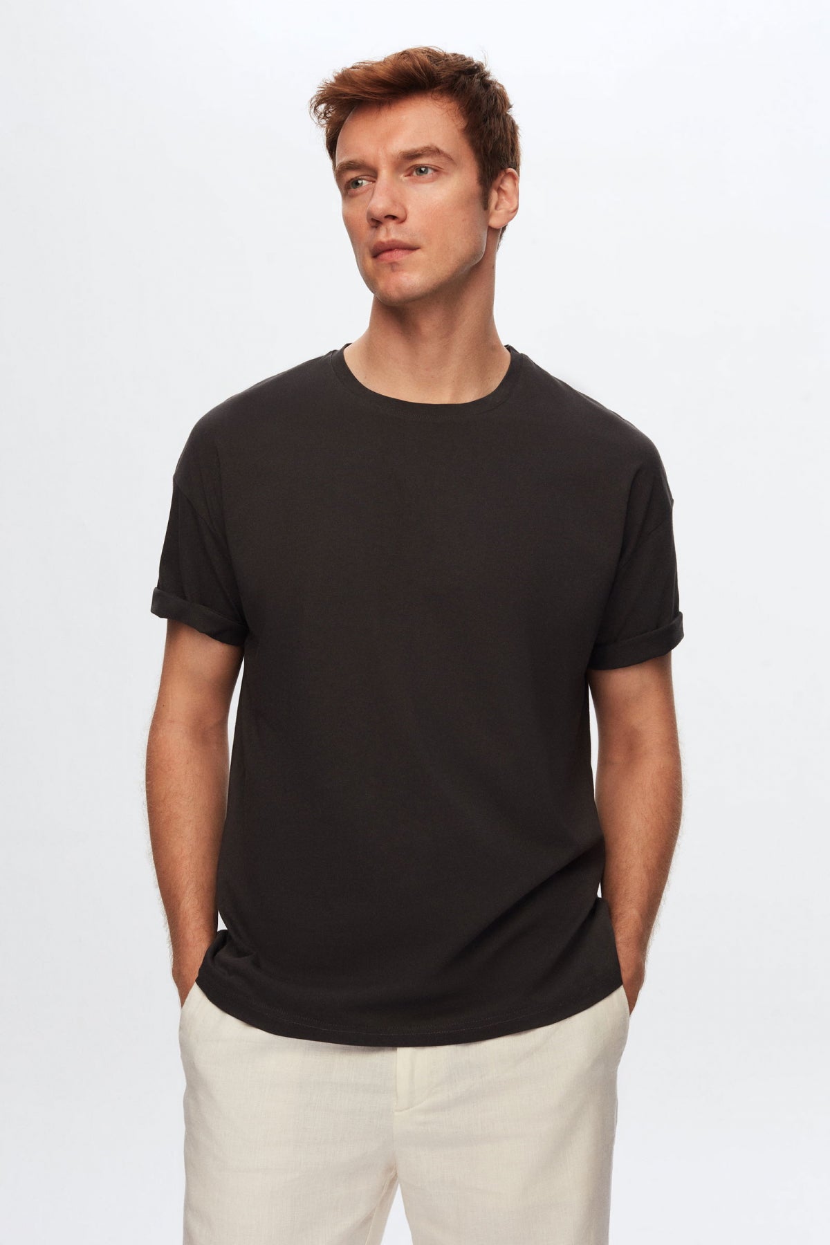 Ds Damat Regular Fit T-Shirt-Lumberjack Shirt  - Ecru