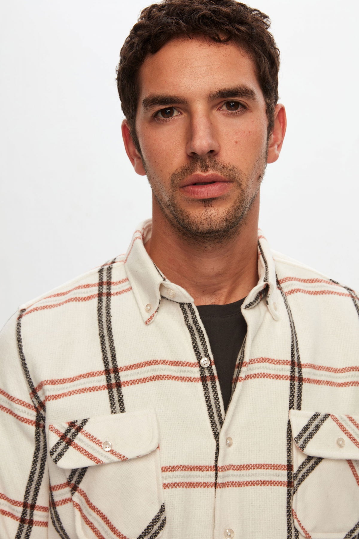 Ds Damat Regular Fit T-Shirt-Lumberjack Shirt  - Ecru