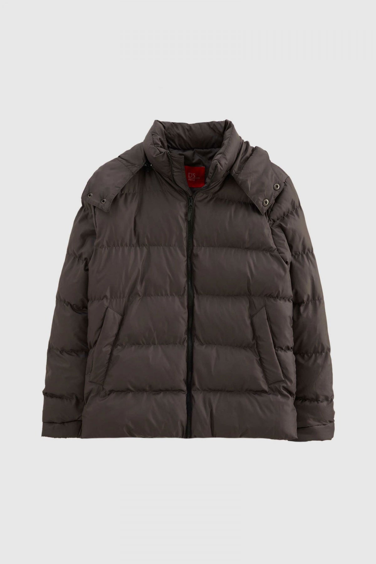 Ds Damat Regular Fit Windproof Heavy Fiber-Filled Warm Removable Hood Winter Puffer Jacket  - Anthracite