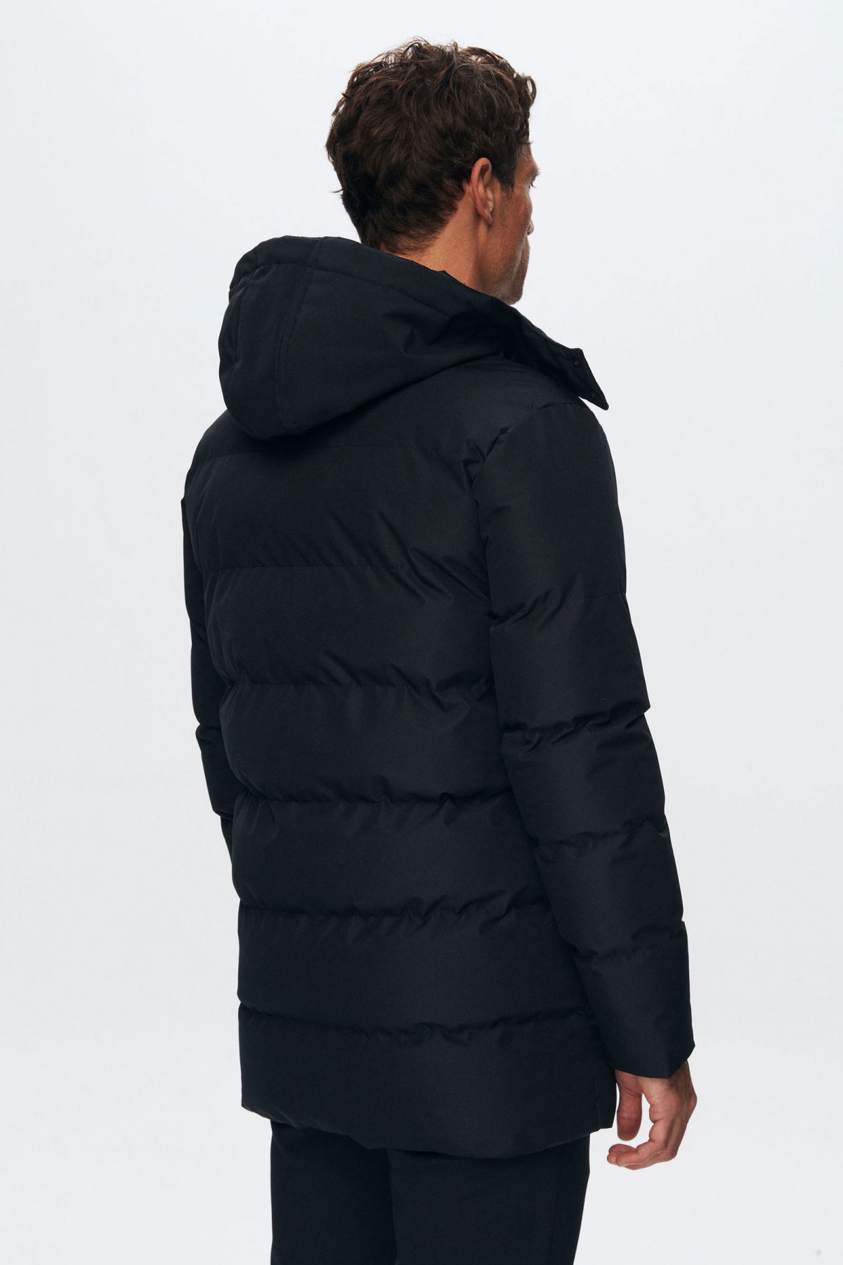 Ds Damat Regular Fit Windproof Water-Repellent Fiber-Filled Removable Hood Winter Jacket  - Navy Blue