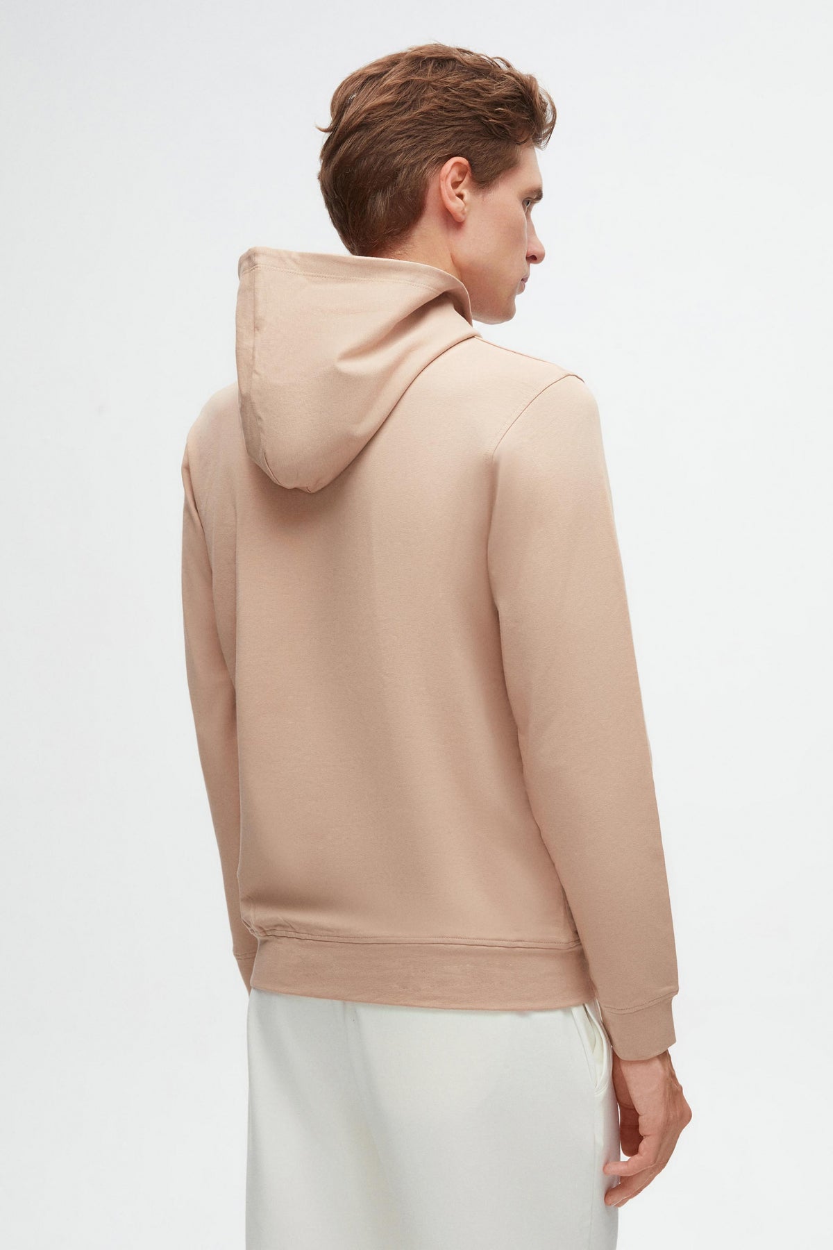 Ds Damat Relaxed Fit Cotton Logo Printed Sweatshirt  - Beige