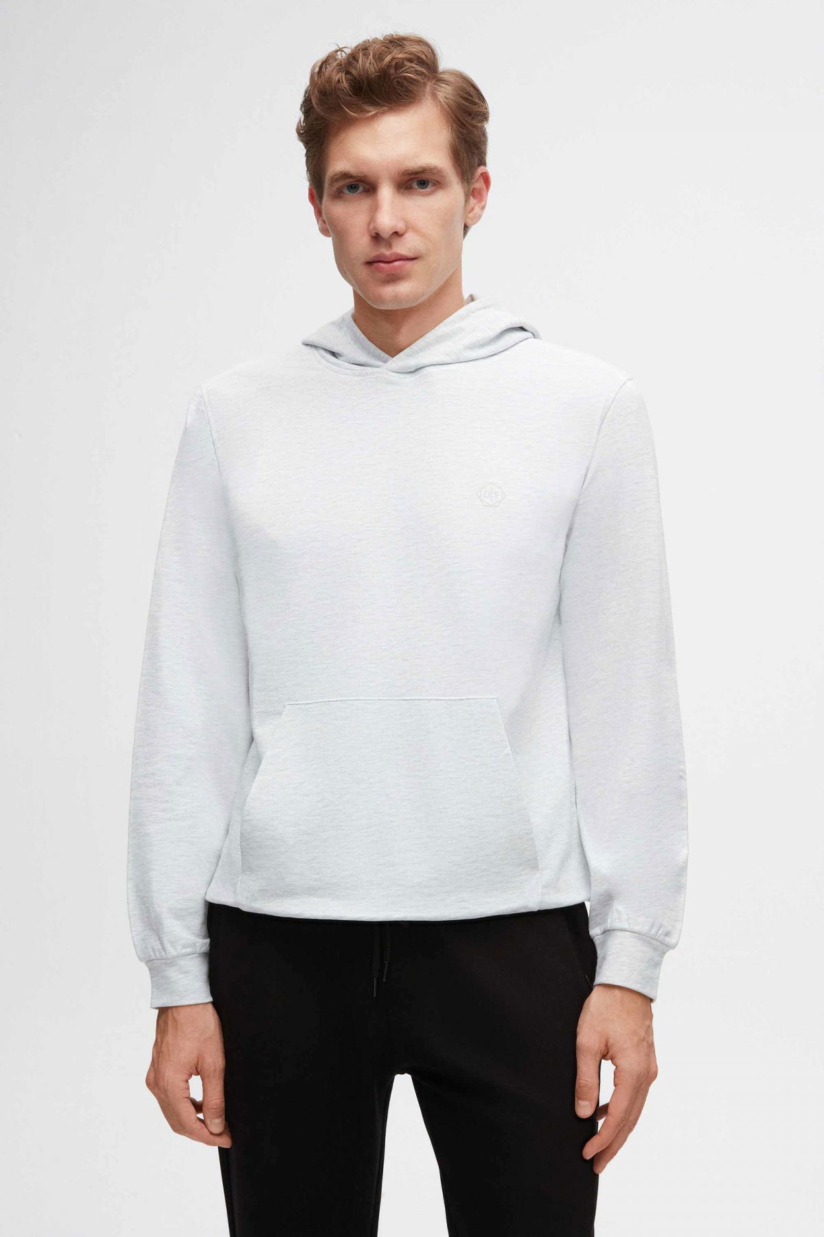 Ds Damat Relaxed Fit Cotton Logo Printed Sweatshirt  - Gray