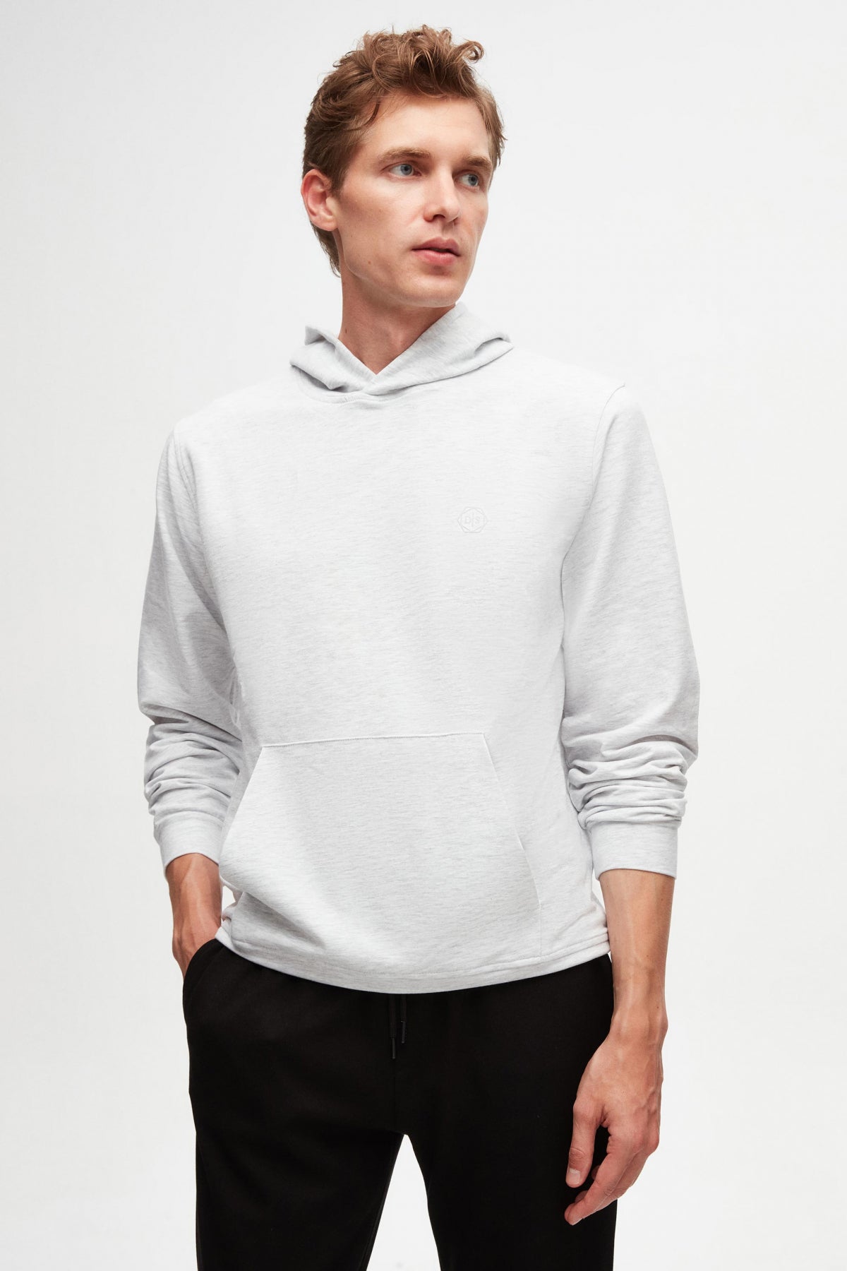 Ds Damat Relaxed Fit Cotton Logo Printed Sweatshirt  - Gray