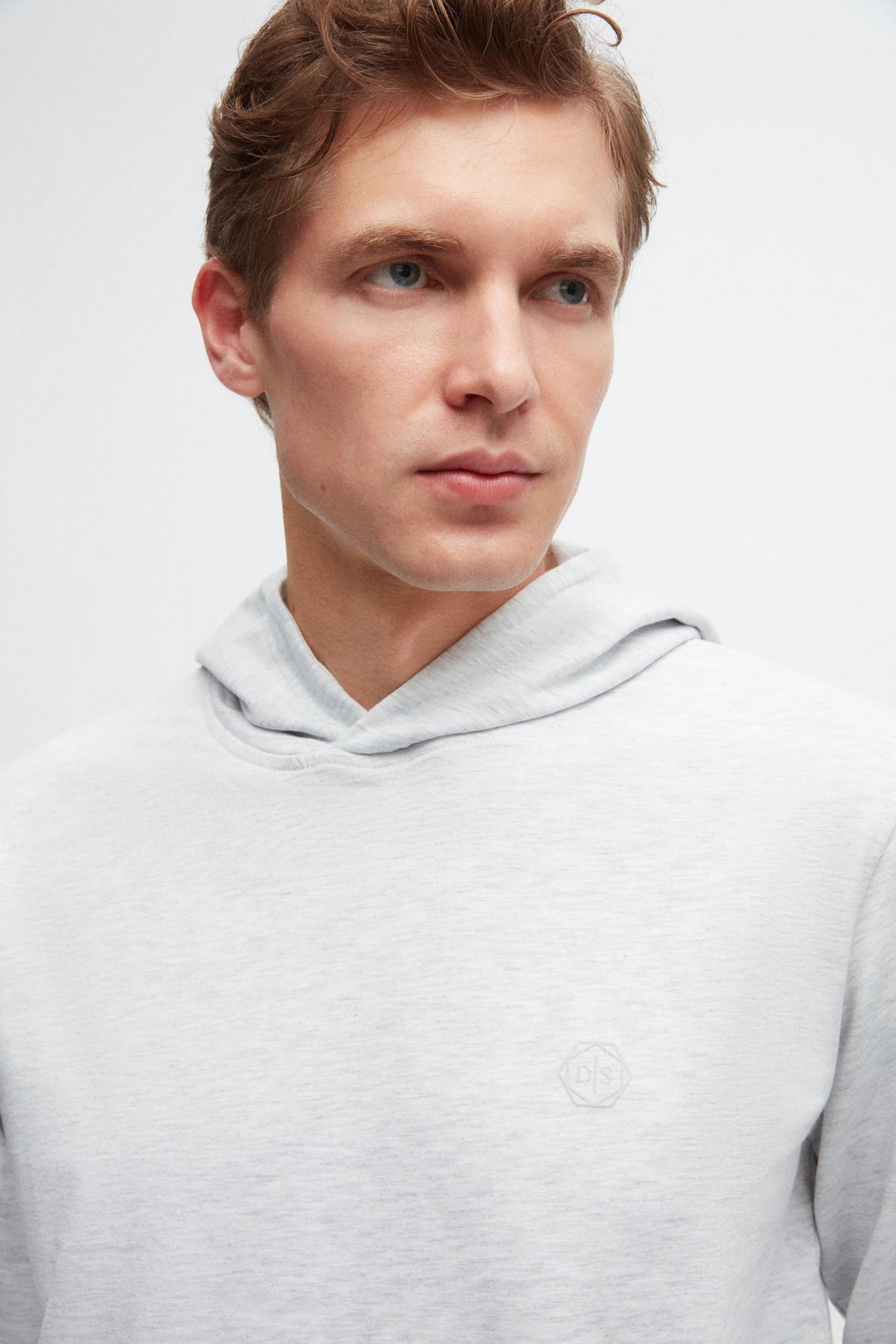 Ds Damat Relaxed Fit Cotton Logo Printed Sweatshirt  - Gray