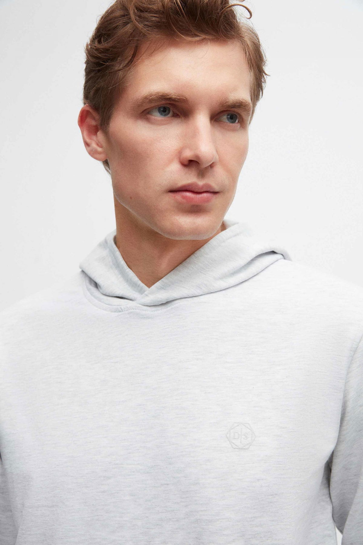 Ds Damat Relaxed Fit Cotton Logo Printed Sweatshirt  - Gray