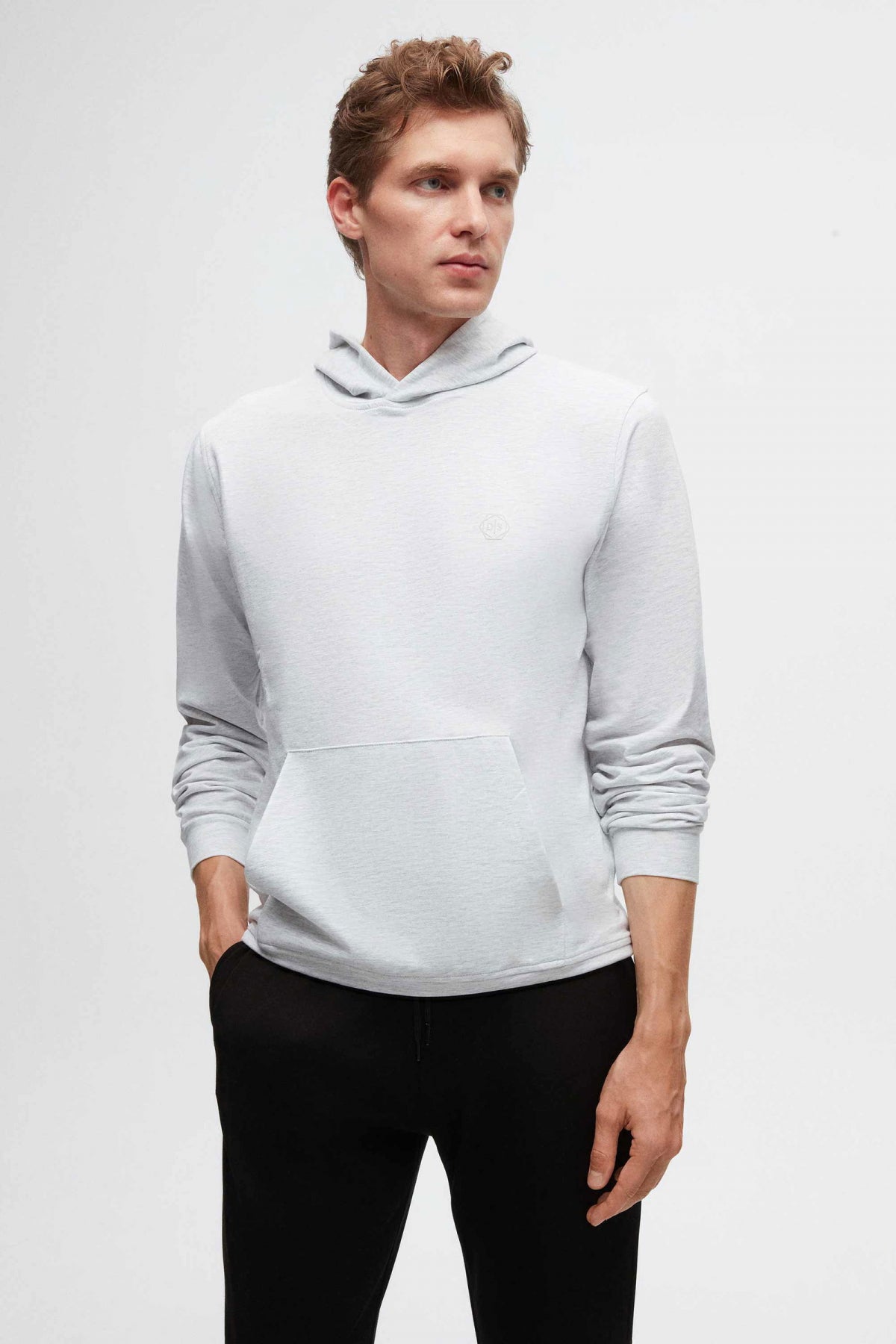 Ds Damat Relaxed Fit Cotton Logo Printed Sweatshirt  - Gray