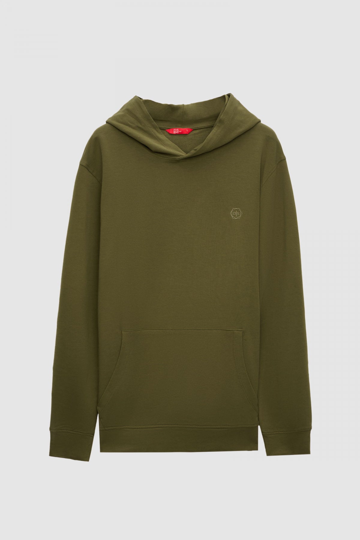 Ds Damat Relaxed Fit Cotton Logo Printed Sweatshirt  - Khaki