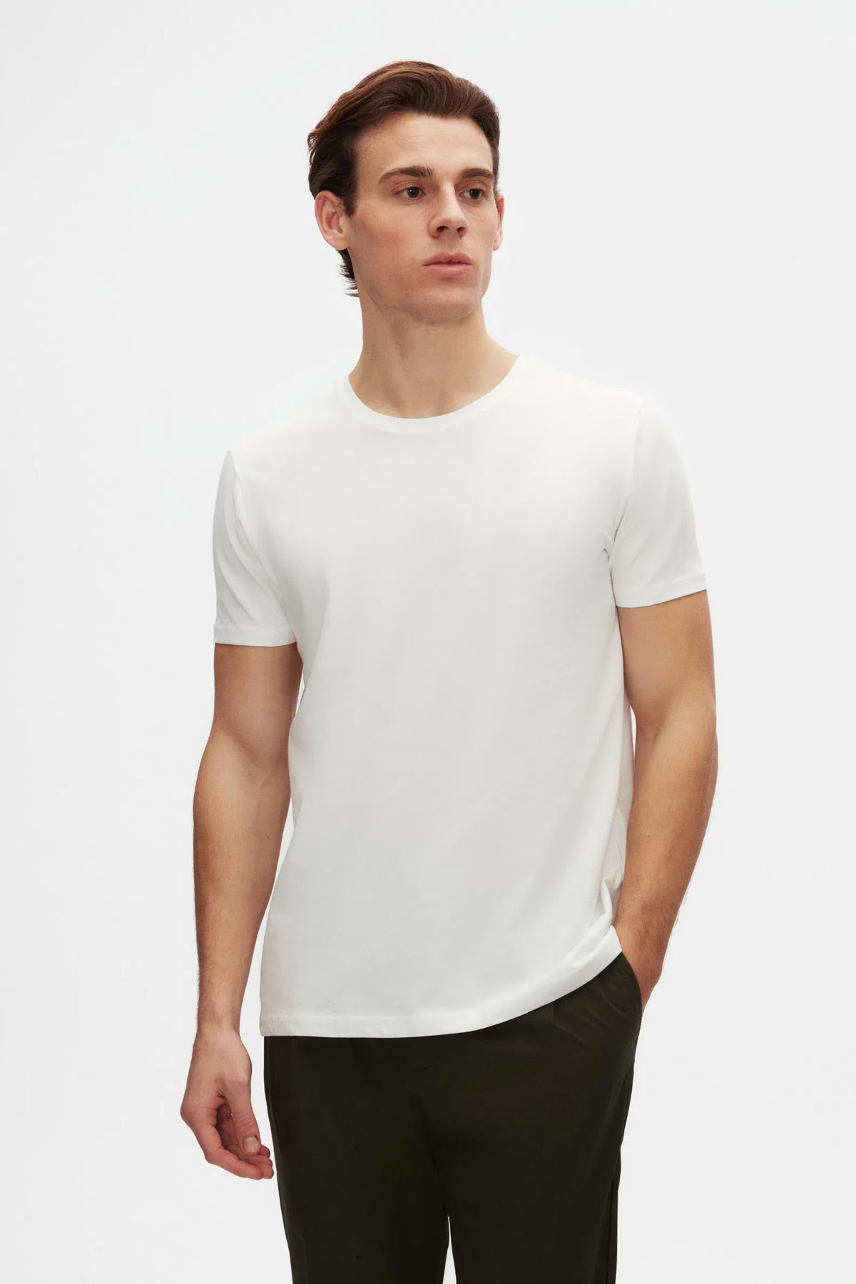 Ds Damat Slim Fit 3-Pack T-Shirts  - White