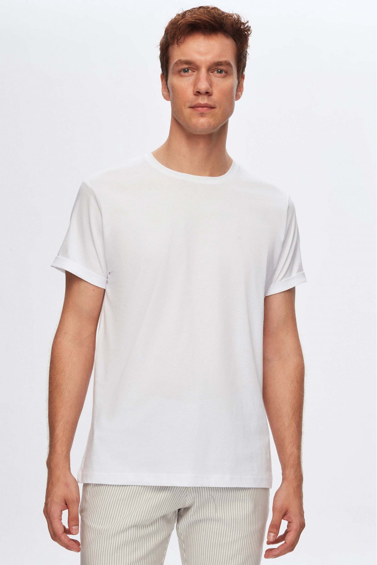 Ds Damat Slim Fit 3-Pack T-Shirts  - White