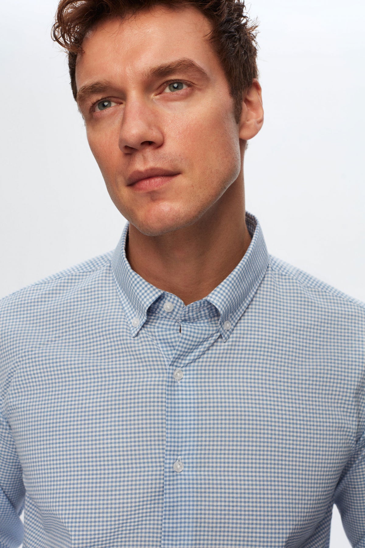 Ds Damat Slim Fit Checkered Shirt  - Blue